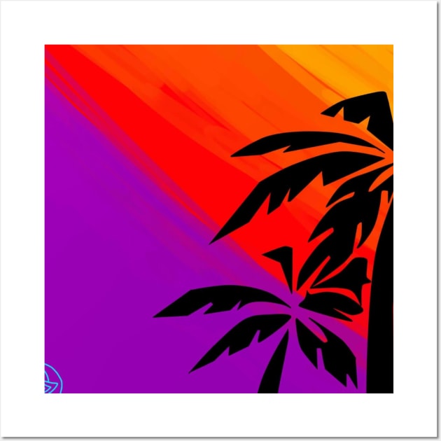 Neon Palms Wall Art by  Colorful&Goldie